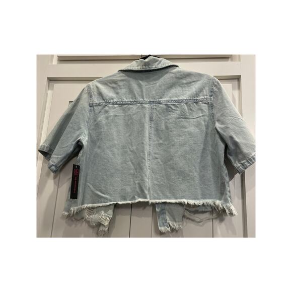 NWT NoBo  Cropped Jean shirt or jacket JR 11-13 - Picture 2 of 10